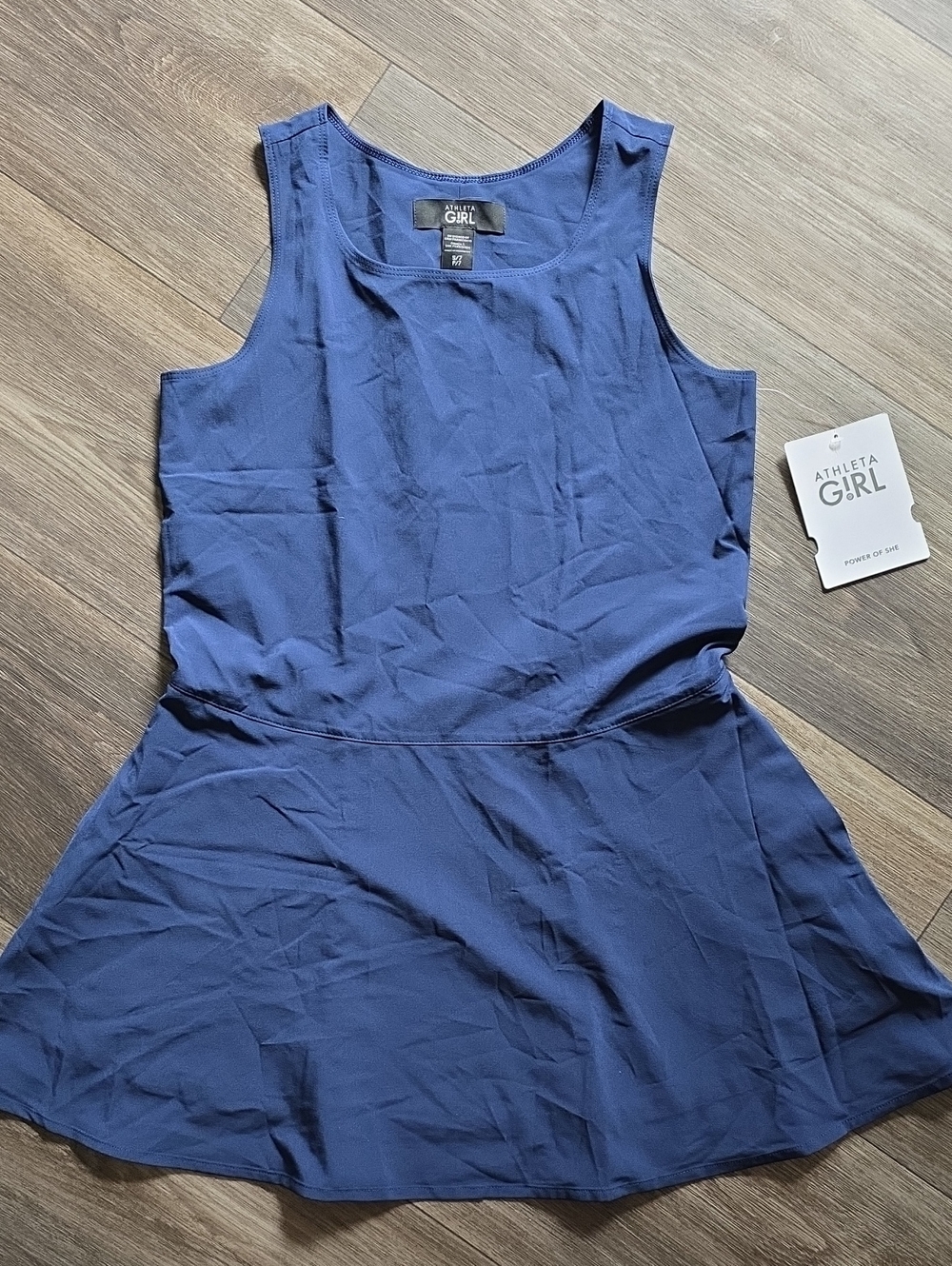 Athleta Girl Navy Sleeveless Skater Dress